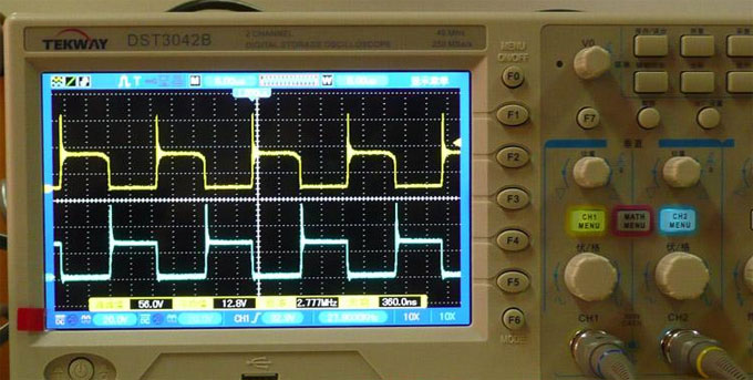 1000 watt inverter D pole waveform