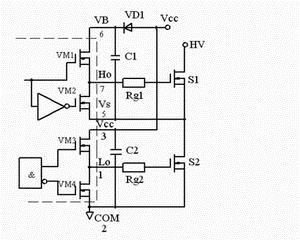 Half bridge driver bootstrap circuit