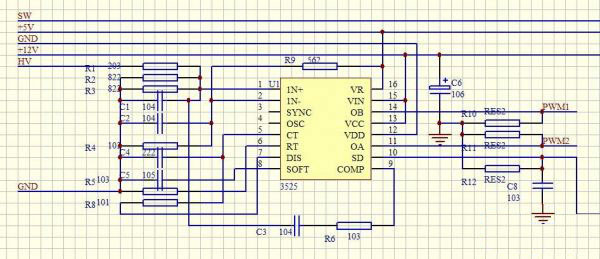 12v 300w inverter PWM drive circuit