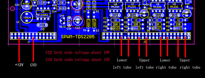 600 watt pure sine wave inverter SPWM drive board figure